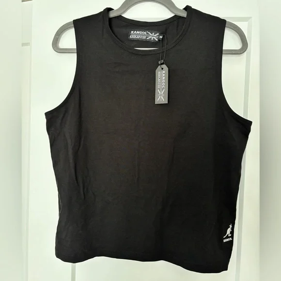NWT Kangol Women's Black Tank Top - Picture 3 of 5